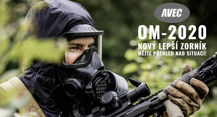 Celoobličejová plynová maska OM-2020 Avec