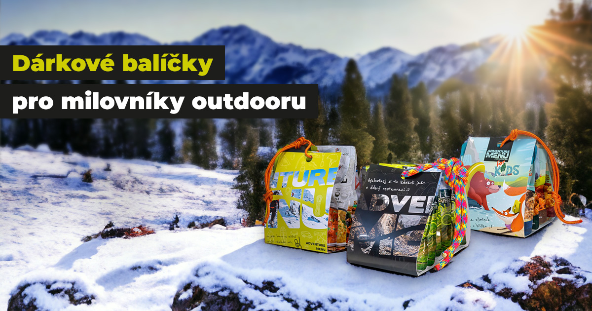 Kopec jídla ve vánočním balení