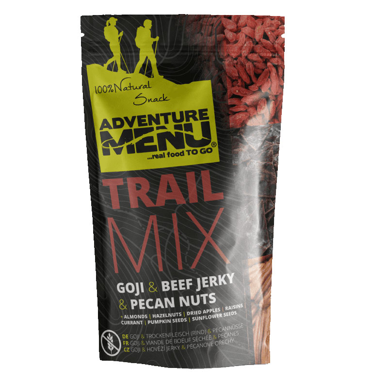 Trailmix - Goji | hovězí JERKY | pekanové ořechy