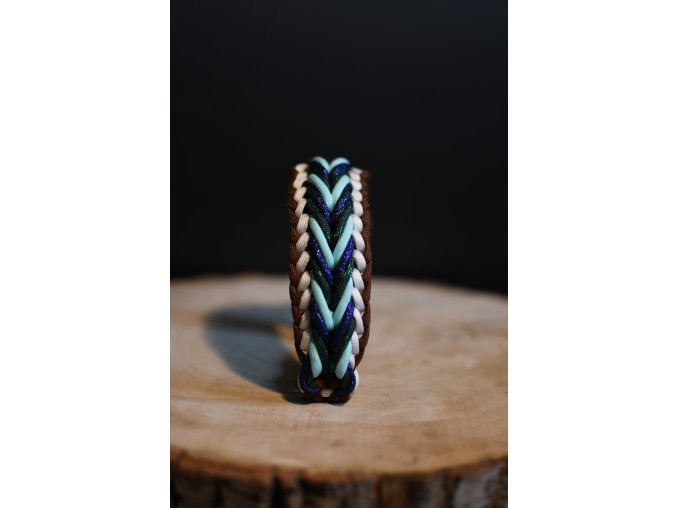 Obojek Paracord Candy Cane