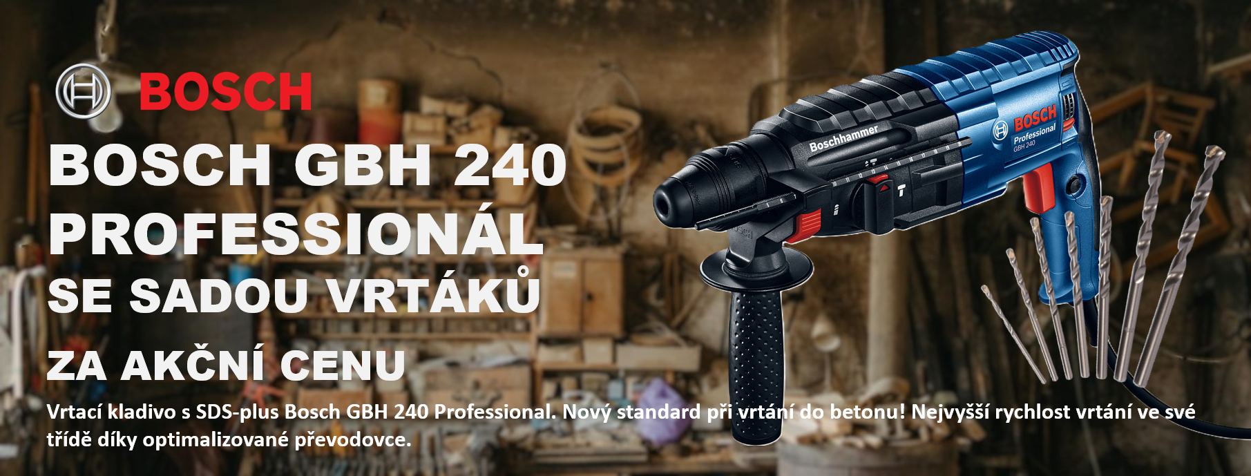 BOSCH GBH 240 SE SADOU VRTÁKŮ