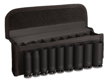 9 dílná sada PRO Impact Socket Set, ⅜, prodloužené