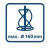 bosch icon stirrerbasket max 160mm