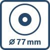 bosch icon disc diameter 77mm