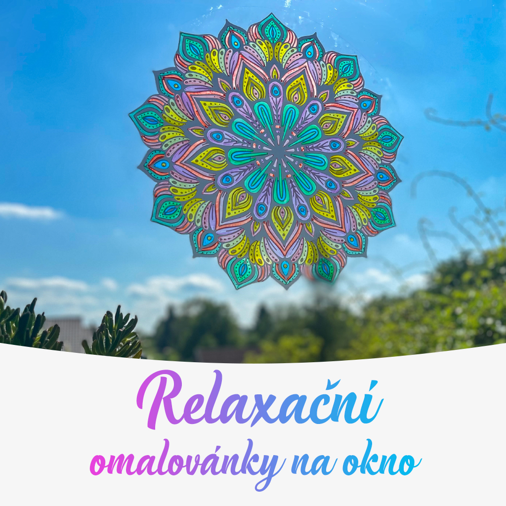 Relaxační omalovánky na okno