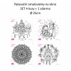 set 4+1 vanoce relax omalovanky okno