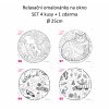 set 4+1 kocky a auta relax omalovanky okno