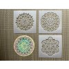 SET 3ks Ø 11cm - šablony květinových mandal