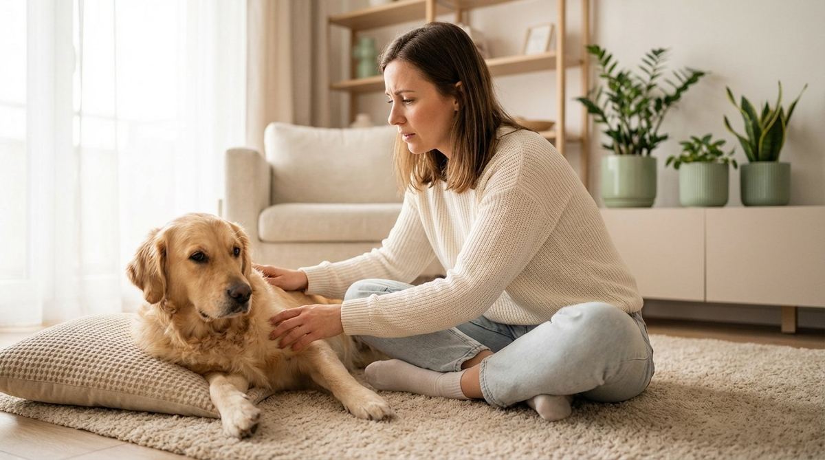 Pes s citlivým trávením — rozpoznajte signály