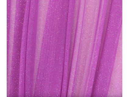 ELASTICKÝ TYL Pandora fuchsiový s glittery 830