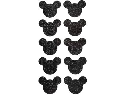 GLITTEROVÉ nažehlovačky sada MICKEY - černá