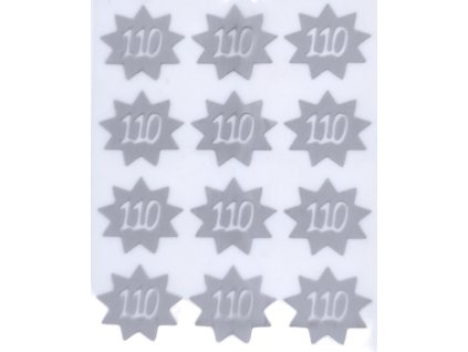 Nažehlovačky sada REFLEXNÍ - značení pro velikost 110