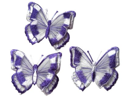 Našívačka MOTÝL - tmavě fialová