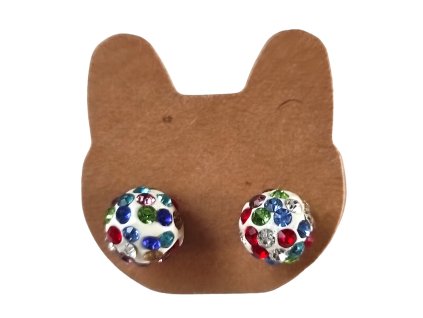 Náušnice třpytivé - color