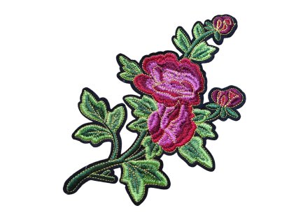 Nažehlovačka VELKÁ květ červená