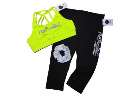 Sportovní SET černá, neon žlutá