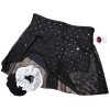 Sukýnka s kraťásky EL. TYL ČERNÝ s flitry