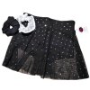Sukýnka s kraťásky EL. TYL ČERNÝ s flitry
