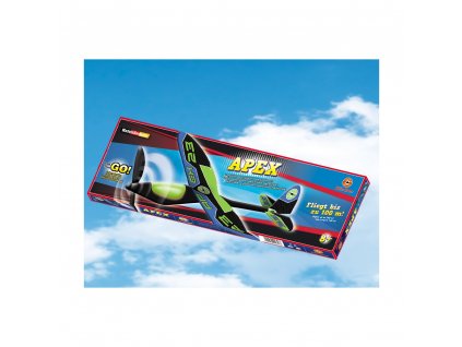 APEX gumis repülőgépmodell gumi hevederhajtással.
