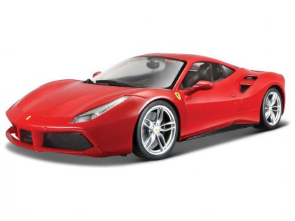 Bburago Ferrari 488 GTB 1:43 piros