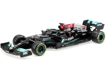 Formula fém modell – Bburago Mercedes W12 1:43 #77 Bottas