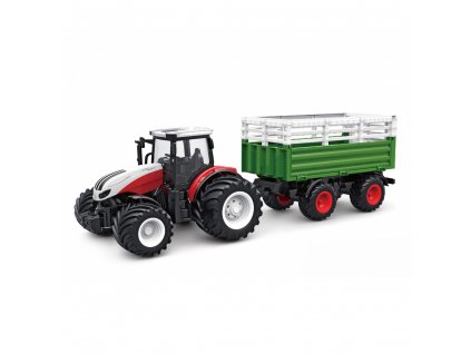 Amewi: RC TRAKTOR 2.4Ghz állatszállító pótkocsival, fényekkel, hanggal 1:24 RTR