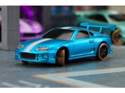 RC DRIFT AUTÓ 1:76 C63DRIFT RC Car RTR (kék csíkkal)