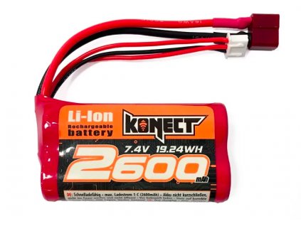 Li-Ion akkumulátor 7.4V 2600mA 15C