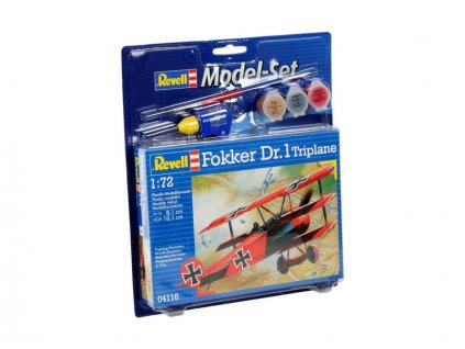 Revell: ModelSet repülőgép FOKKER DR.1Triplane (1:72) készlet