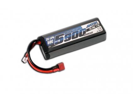 ANTIX: Akkumulátor 5900 mAh - 7,4 V - 50 C LiPo Car Stickpack kemény tok - T-DYN csatlakozó
