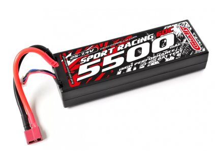 Sport Racing 60C - 5500mAh - 7.4V 2S - LiPo stick keménytokos - T-Dean akkumulátor