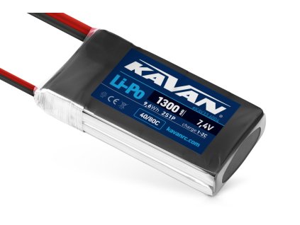 KAVAN Li-Po akkumulátor 1300mAh/7,4V 40/80C 9,6Wh