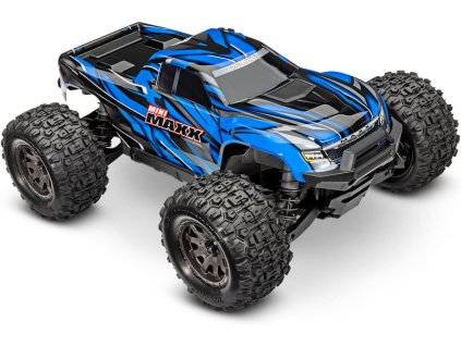 RC autó Traxxas Mini Maxx 1:12 BL-2s 4WD RTR kék