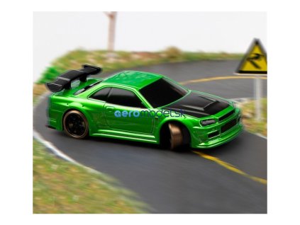 1/76 C64 DRIFT RC Car RTR (zold metalíz)