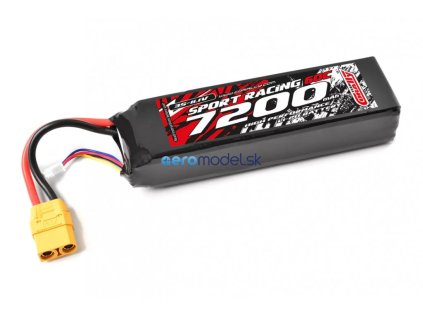 Sport Racing 60C - 7200mAh - 11,1V 3S - LiPo Semi-Soft case - XT90  C-49237-X