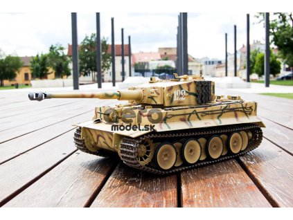 RC Tiger I Tank IR 1:16, 2.4GHz, hang, kamuflázs