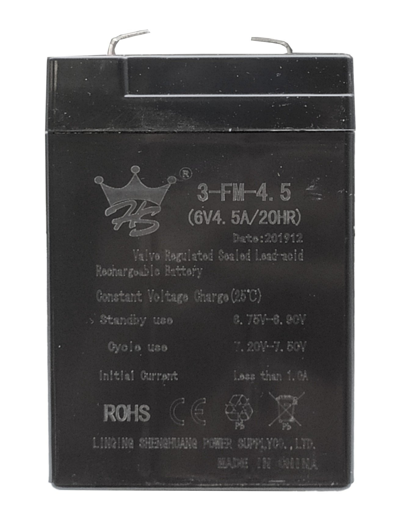 Gél akkumulátor elektromos autókhoz 6V 4,5Ah