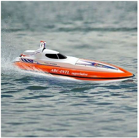 Double Horse: motorcsónak (2 motor) 2,4 GHz RTR - piros