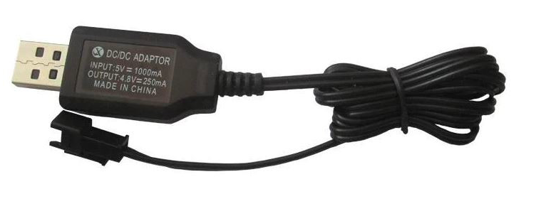 WL TOYS USB akkumulátor töltő NiMh és NiCd 4.8V 250mA SM