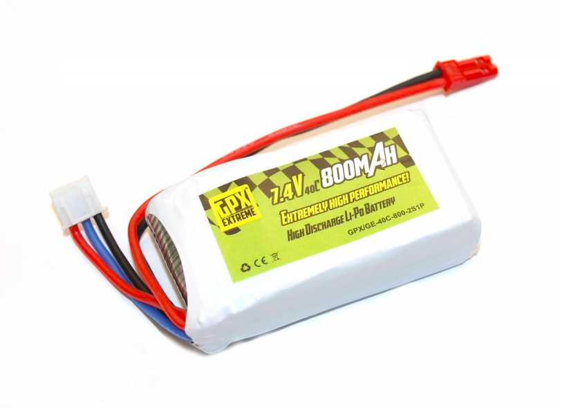 GPX Extreme: 800mAh 7.4V 40C GPX Extreme