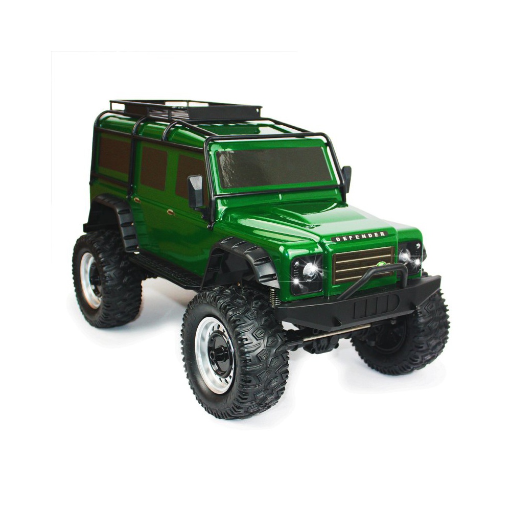 Siva GmbH RC LAND ROVER DEFENDER 1: 8, zöld, 2,4 Ghz, LED