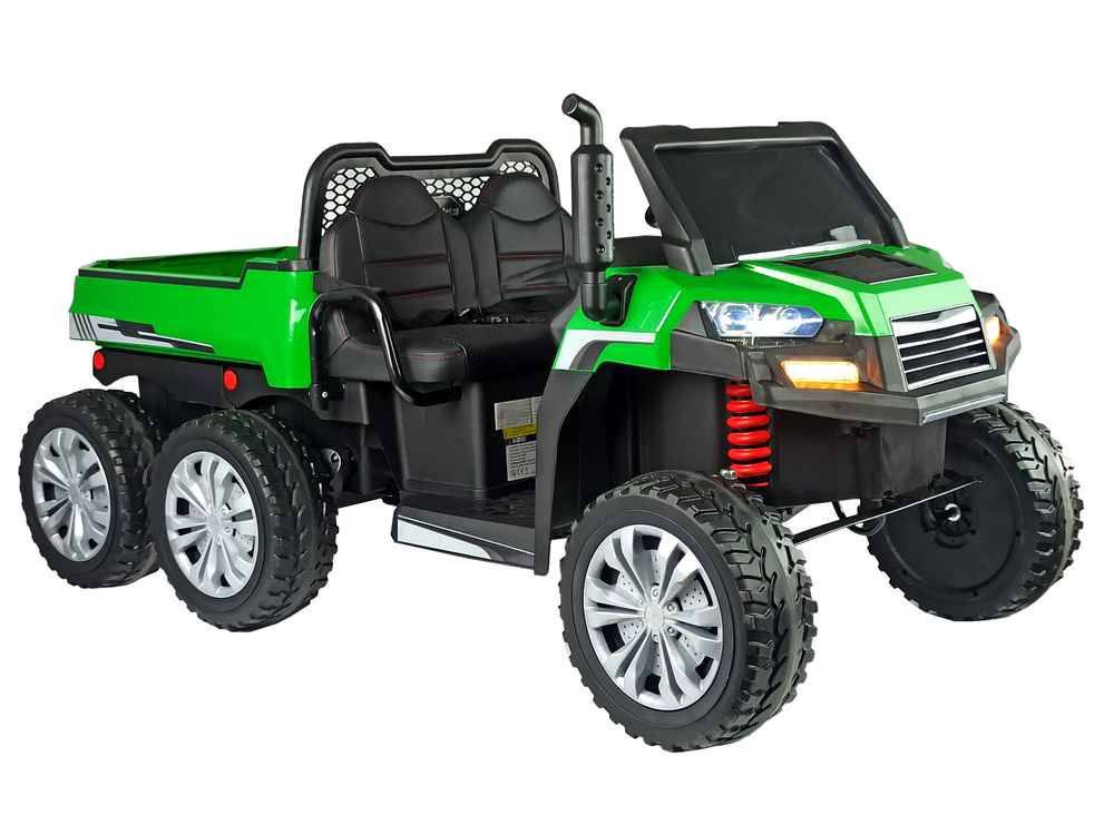 A730-2 Elektromos Ride-On Autó, zöld-ezüst