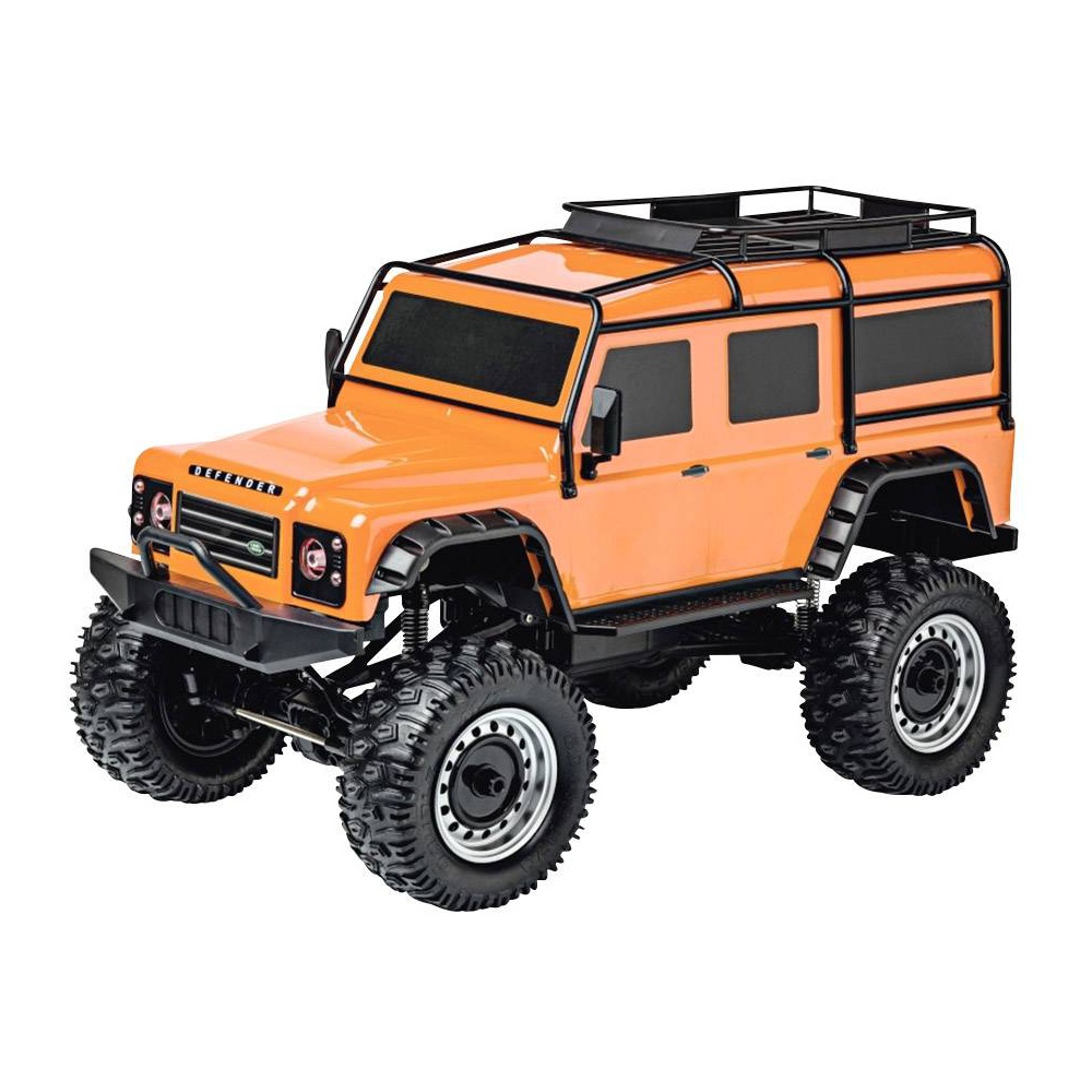 Siva LAND ROVER DEFENDER 4WD 1:8, narancssárga, 2,4 Ghz, LED