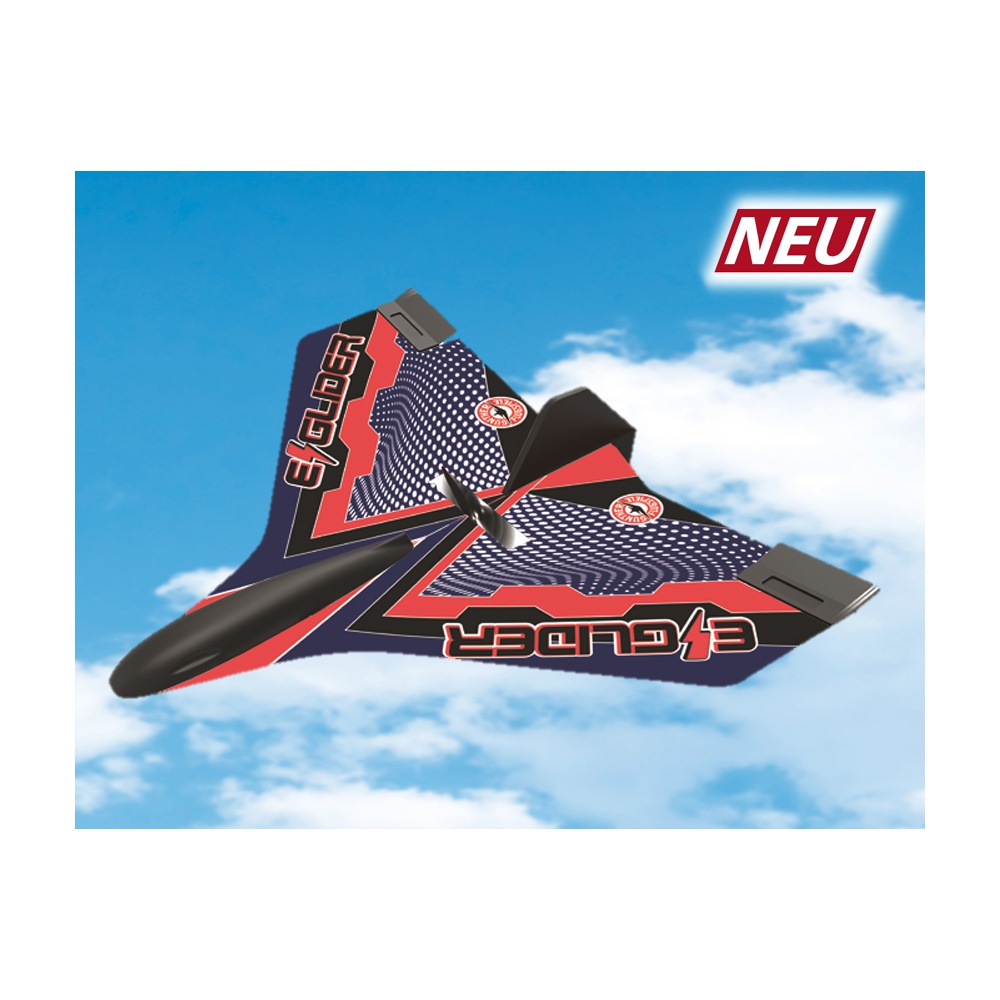 E-GLIDER repülőgép elektromos hajtással 19,5x23 cm