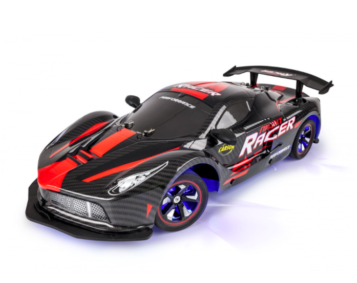 CARSON MODEL SPORT RC Carson autó 1:10 Night Racer 2,4 GHz RTR, piros