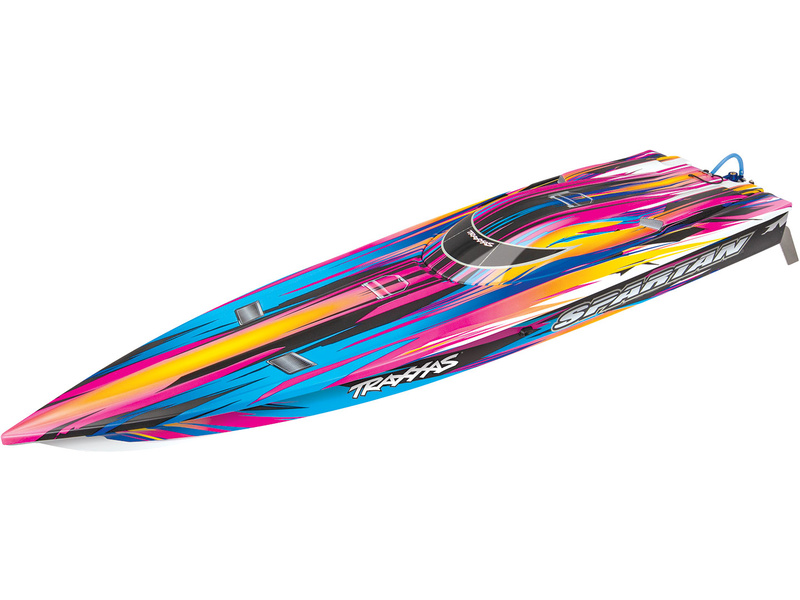 Traxxas Spartan Brushless TQi TSM RTR gyorshajó Szín: rózsaszín