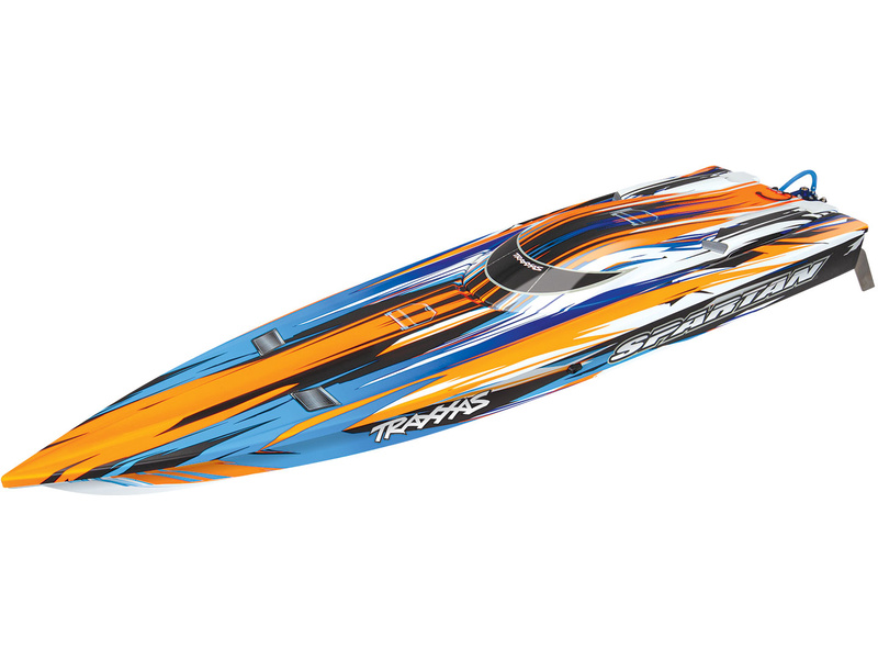 Traxxas Spartan Brushless TQi TSM RTR gyorshajó Szín: narancs