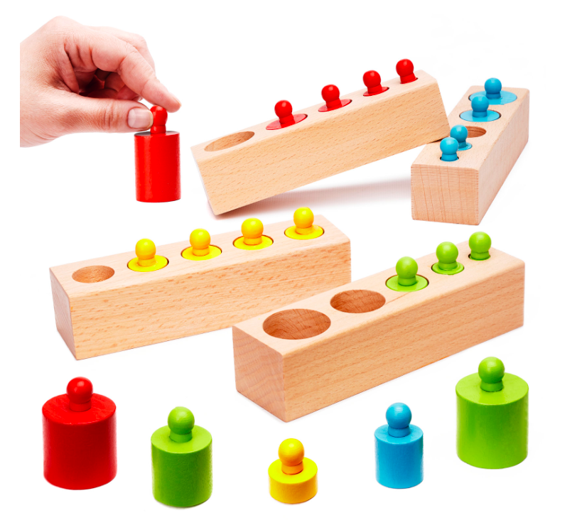 Fából készült montessori oktatójáték