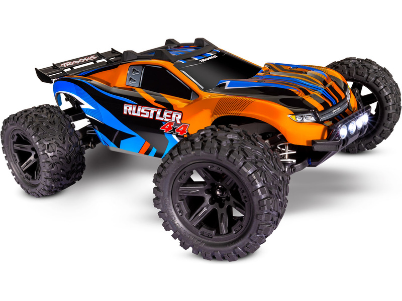 RC Autó 4x4 Traxxas Rustler 1:10 4WD RTR Szín: narancs