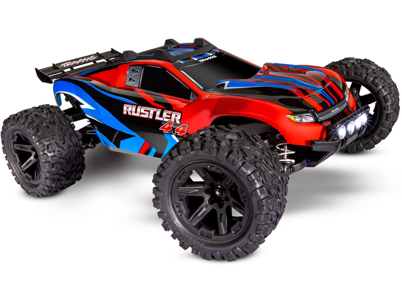 RC Autó 4x4 Traxxas Rustler 1:10 4WD RTR Szín: piros
